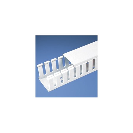 Panduit 2"X3" PVC WIRING DUCT, TYPE G SLOTTED WHITE 6' LENGTH, ROHS G2X3WH6